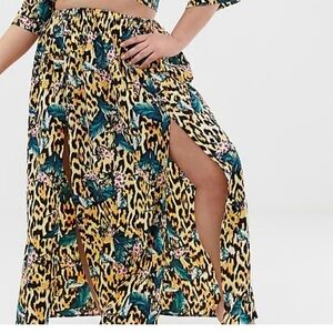 ASOS Women’s Leopard Print Maxi Skirt size 16